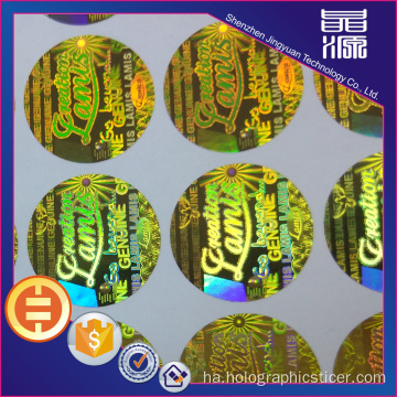 3D Geniue Amintaccen Hologram Label Sticker